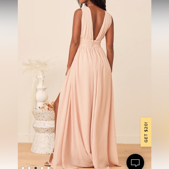 Heavenly Hues Blush Maxi Dress - Picture 2 of 5